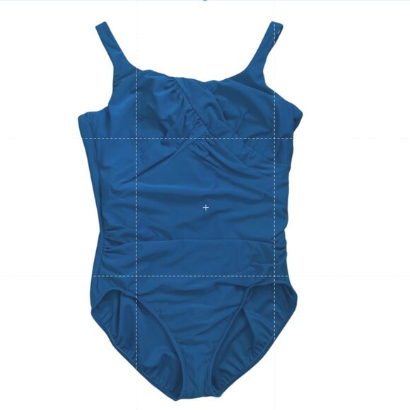 Lands’ End One Piece Carmela Tummy Control Teal Swimsuit Size 18D Slender Suit - Picture 1 of 13